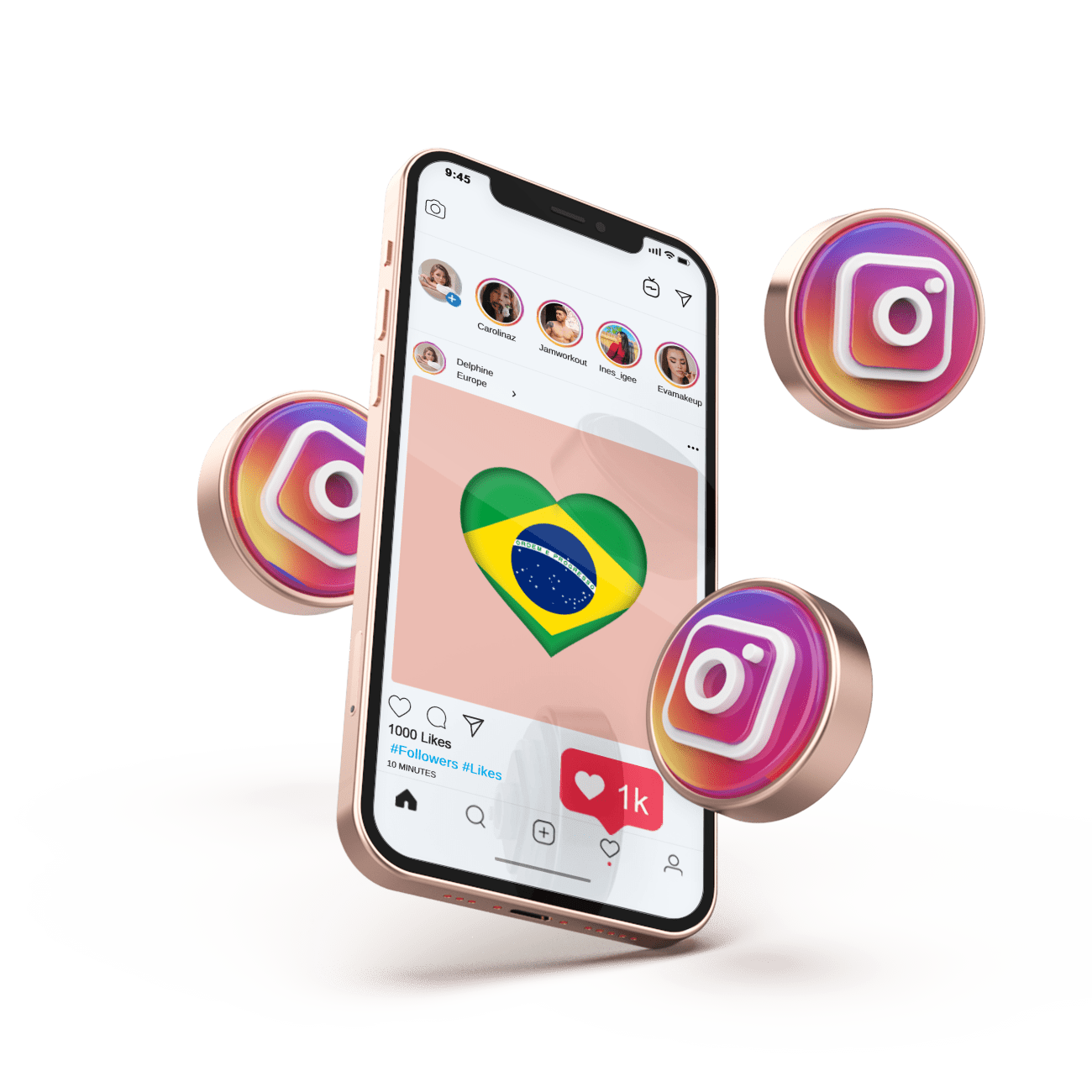 Curtidas Brasileiras no Instagram